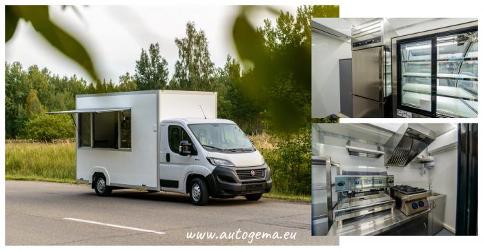 food truck gamyba visu markiu automobiliuose.